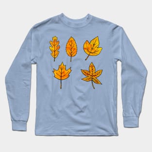 Yellow Leaves Long Sleeve T-Shirt